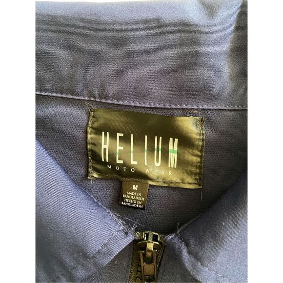 Helium Moto Wear Cropped Patch Jacket Racing Sports Athletic Grunge Punk - Picture 7 of 12